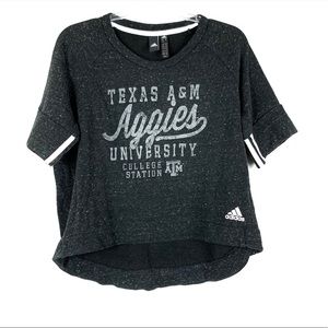 Adidas Texas A&M Short Sleeve Knit Tee